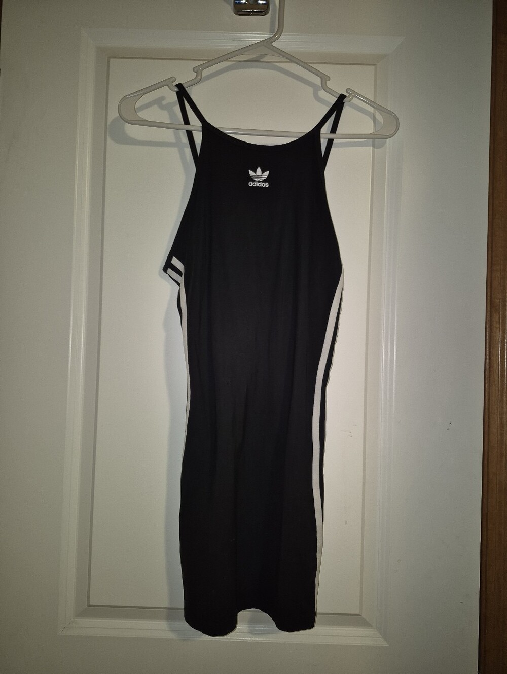 adidas Black Dress with White Side Stripes